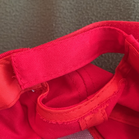 NWOT red USA baseball hat. USA is blue embroidery. One size - Picture 4 of 5